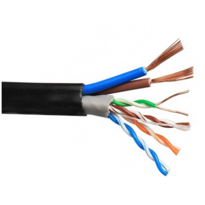 FSATECH NC183 Outdoor Cat5e cable 4P lan cable with 2C power cable